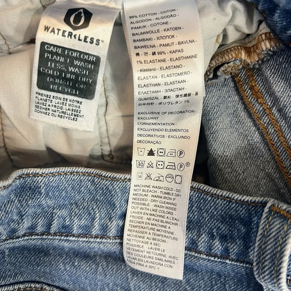 Levi's 501 High Rise Button‎ Fly Denim Mini Cut Off Shorts Womens 25 Medium Wash